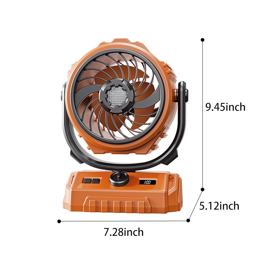 Verilux® 3 in 1 Table Fan with Night Light, 270°Automatic Oscillating Head and 300°Manual Flip, Desktop Fan with 100 Digital Speed Adjustable, with Clip and Power Bank for Home, Office, Camping Verilux® 3 in 1 Table Fan with Night Light, 270°Automatic Oscillating Head and 300°Manual Flip, Desktop Fan with 100 Digital Speed Adjustable, with Clip and Power Bank for Home, Office, Camping